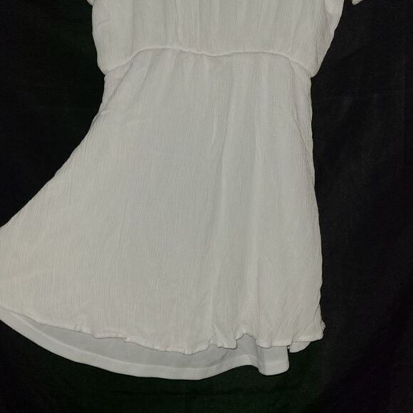 Tempted White Embroidered Dress Size S - Picture 7 of 11